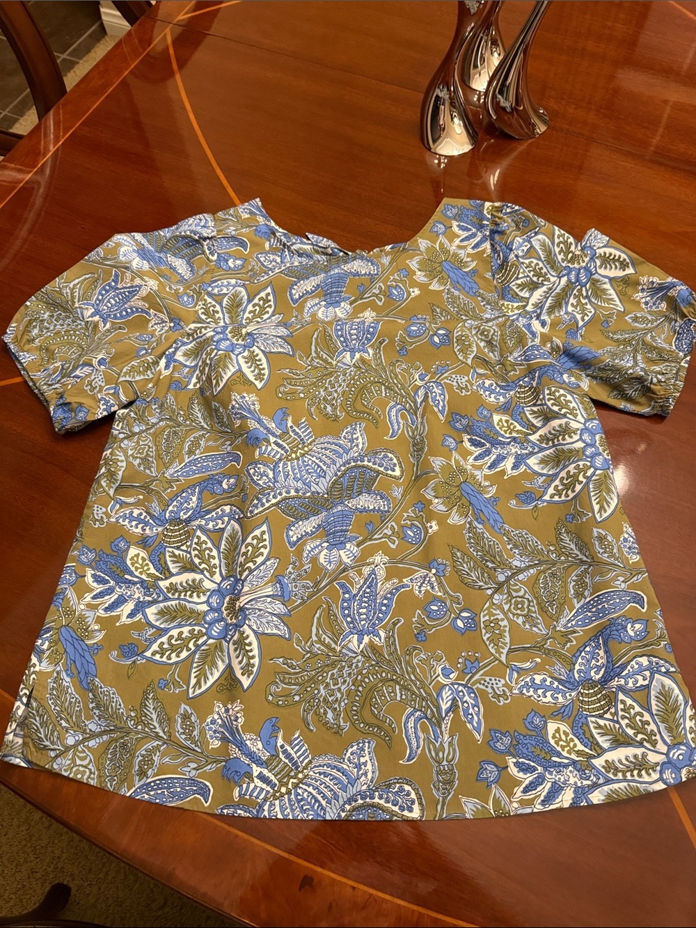Talbots popover blouse